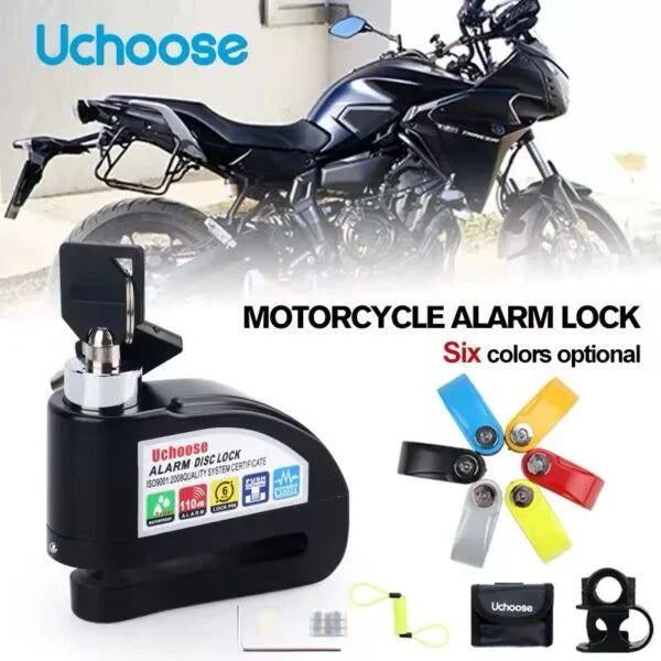 قفل بمنبه قوي حماية ذكية ضد السرقة - Alarm Disc Lock -