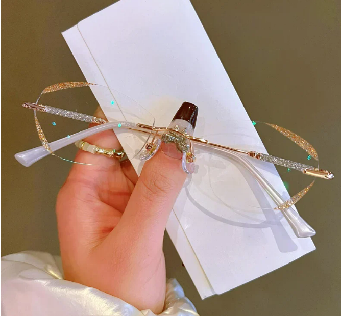 نظارات نسائية  بدون إطار مضادة للضوء الأزرق لقصر النظر الشيخوخي