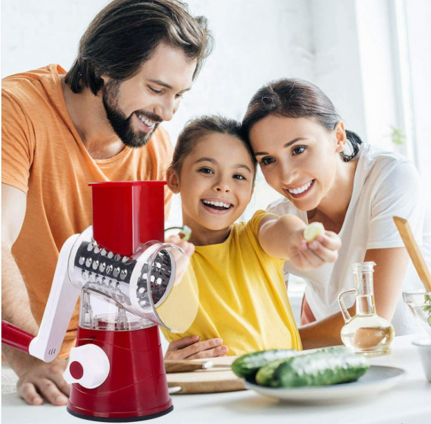 قطاعة الخضار اليدوية ب 3 شفرات متعددة الاستخدام