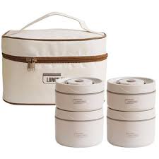 Lunch box en INOX -اربع 4 علب حفظ الطعام